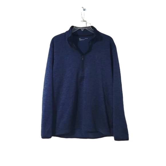 Under Armour Men's Large Fleece Sweatshirt Blue - Picture 2 of 13